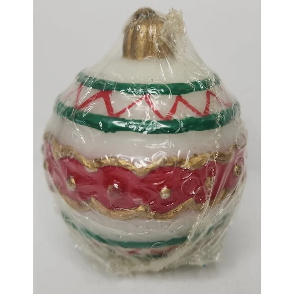 Vintage Christmas Ornament Candle New in‎ Packaging 3